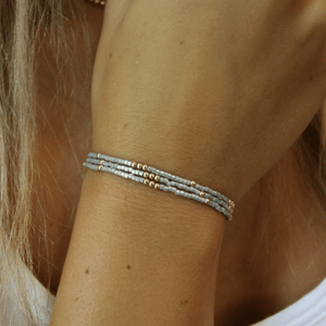 Erin Gray 2mm Newport Silver + Gold Filled Waterproof Bracelet