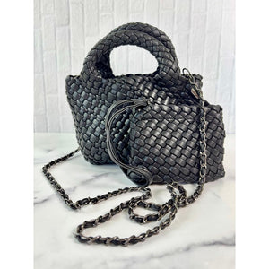 Braided Clutch - Black