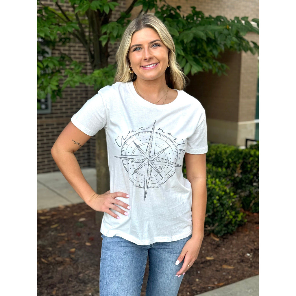 Grace and Lace Vintage Fit Any Day Graphic Tee - Compass