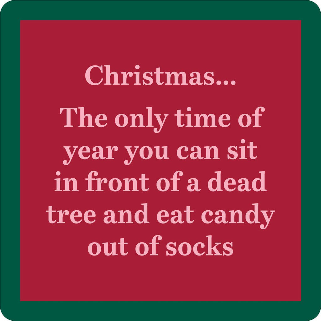 Christmas Dead Tree Coaster