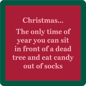 Christmas Dead Tree Coaster