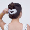Teleties - Mother of Pearl Heart Medium Flat Clip