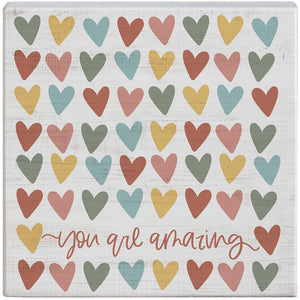 You Are Amazing Hearts  - Gift-A-Block