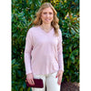 Winnie Basic V-Neck Sweater - Blush