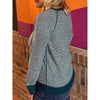 Laura Pinstriped Pullover Sweater - Teal
