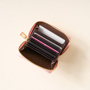 Zip Around Wallet - Blush Check