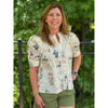 Ansley Floral Lace Trimmed Top - Cream