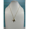 Gold Bubble Initial Necklace - H
