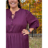 Emery Plus Ruffle Tiered Maxi Dress - Plum