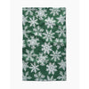 Geometry Tea Towel - Snowy Days Green