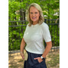 Torrie Lightweight Sweater Top - Ivory