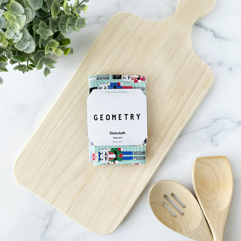 Geometry Dishcloth Set - Nuts Cracking