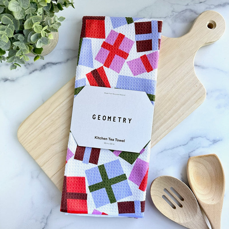 Geometry Tea Towel - Cheerful Presents