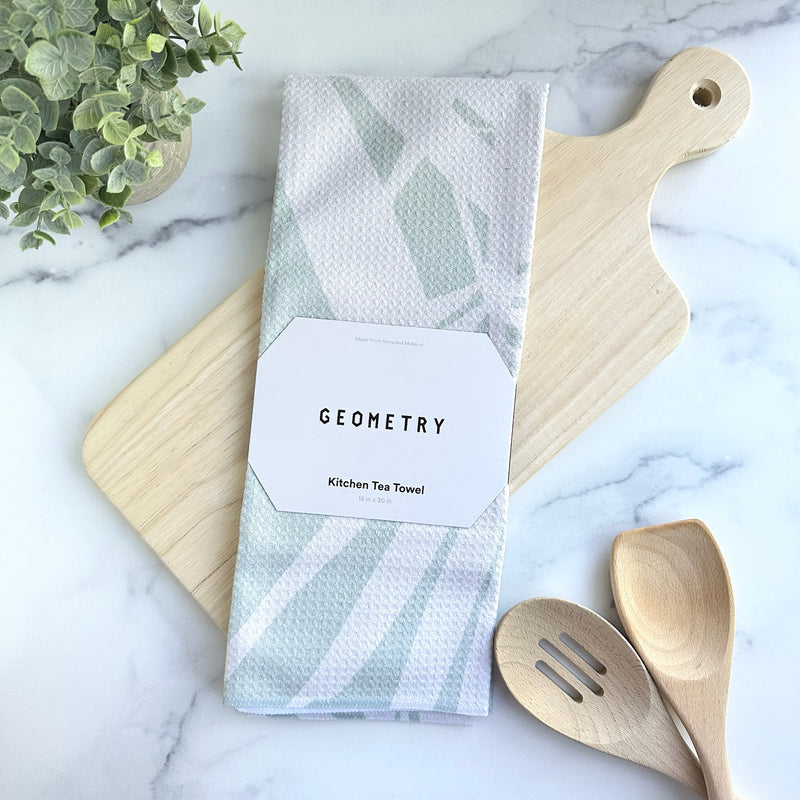 Geometry Tea Towel - Palm Breeze