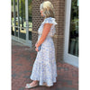Harper Floral Tiered Midi Dress - Blue