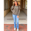 Calypso Essential Corded Crew Sweatshirt - Hunter Green