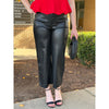 Hunter Faux Leather Wide Leg Pants - Black - FINAL SALE