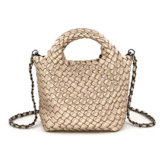 Braided Clutch - Champagne