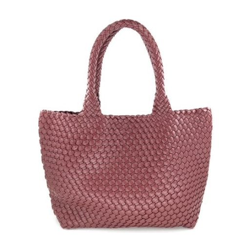Woven Tote - Burgundy
