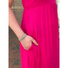 BYH Babe Racerback Tank Maxi Dress - Hot Pink