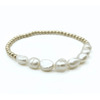 Erin Gray Baroque Row Pearl Bracelet in 14K Gold Filled