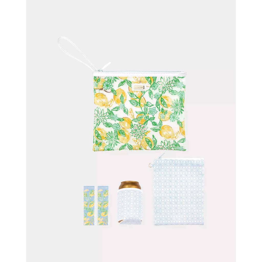 Lilly Pulitzer Beach Day Pouch - Make Lemonade
