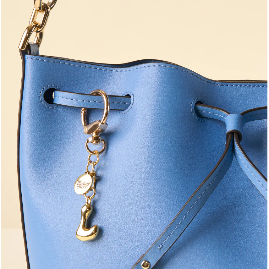 Bubble Letter Keychain Bag Charm - L