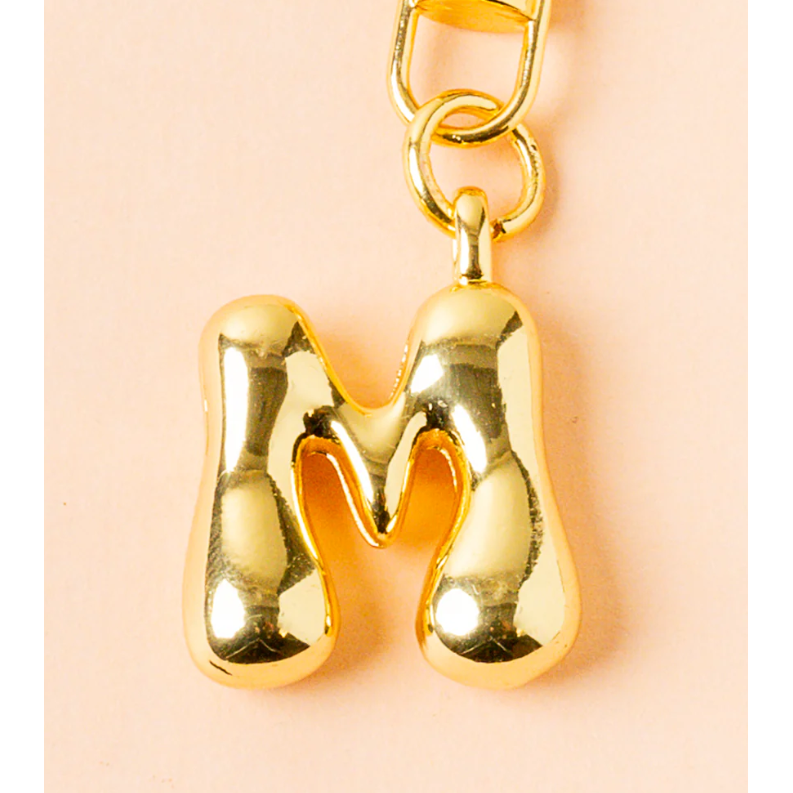 Bubble Letter Keychain Bag Charm - M