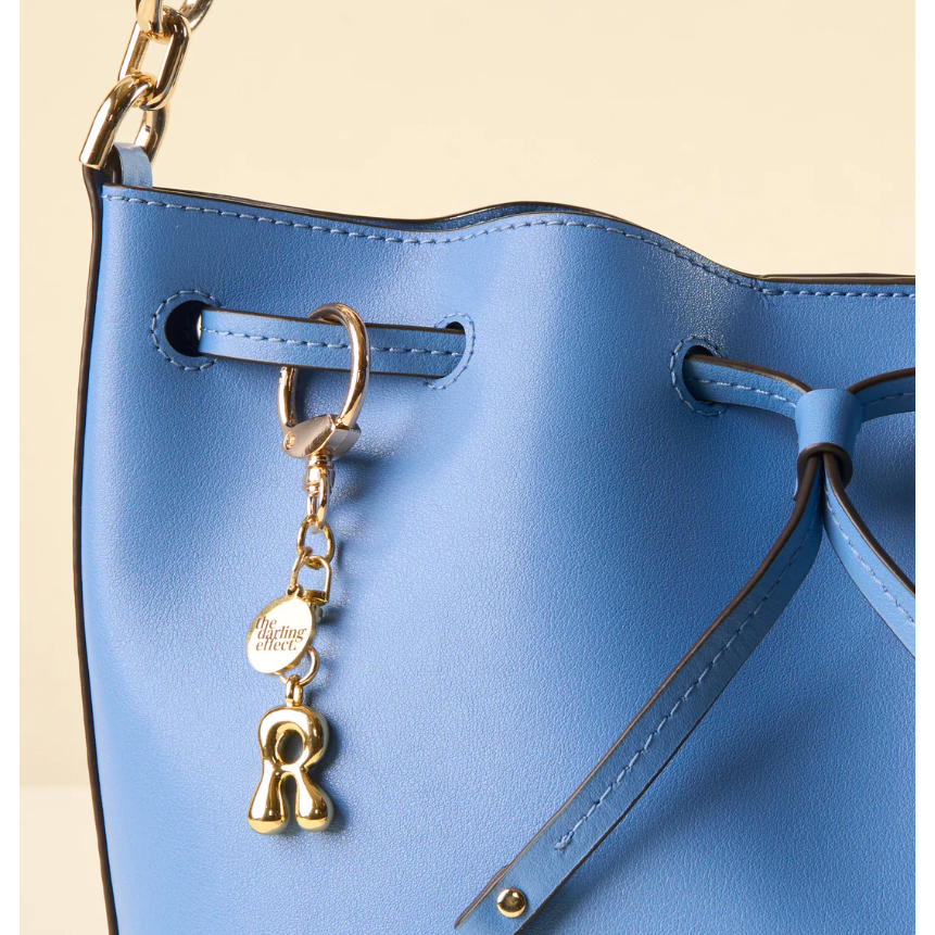 Bubble Letter Keychain Bag Charm - R