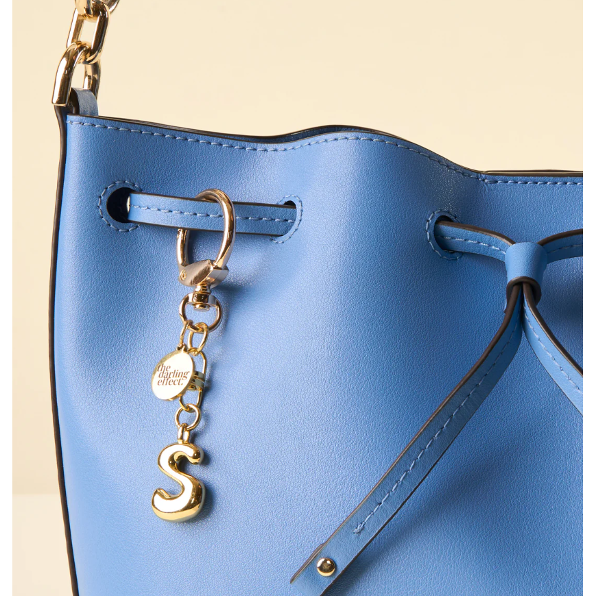 Bubble Letter Keychain Bag Charm - S
