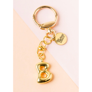 Bubble Letter Keychain Bag Charm - B