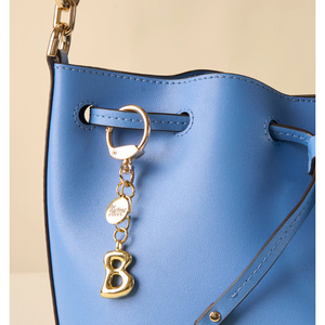 Bubble Letter Keychain Bag Charm - B
