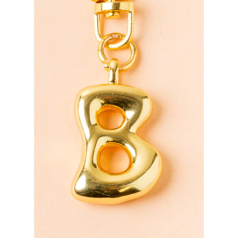 Bubble Letter Keychain Bag Charm - B