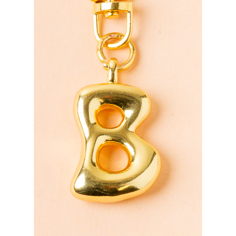 Bubble Letter Keychain Bag Charm - B