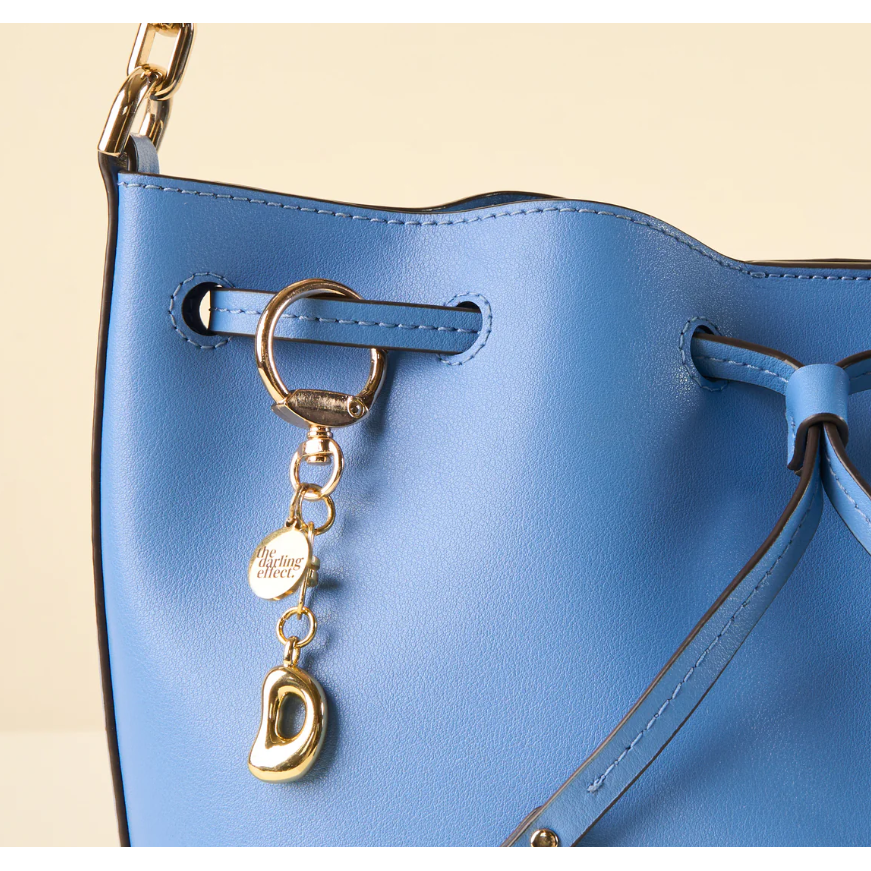 Bubble Letter Keychain Bag Charm - D