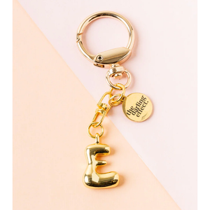 Bubble Letter Keychain Bag Charm - E