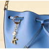 Bubble Letter Keychain Bag Charm - K