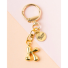 Bubble Letter Keychain Bag Charm - K