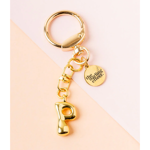 Bubble Letter Keychain Bag Charm - P