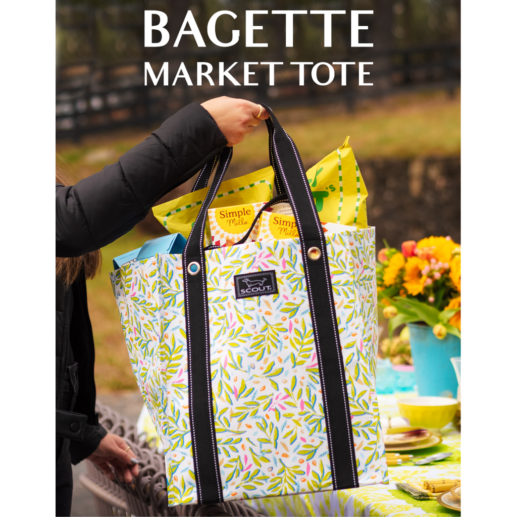 SCOUT Bagette Market Tote - Olive Or Twist