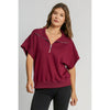 Carlie Buttery Soft Knit Sweatshirt - Merlot