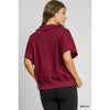 Carlie Buttery Soft Knit Sweatshirt - Merlot