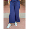 Liverpool Los Angeles Pull On Wide Leg Crop Trouser - Deep Midnight