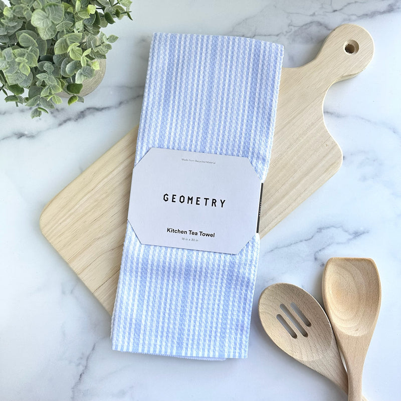 Geometry Tea Towel - Soft Summer Blue
