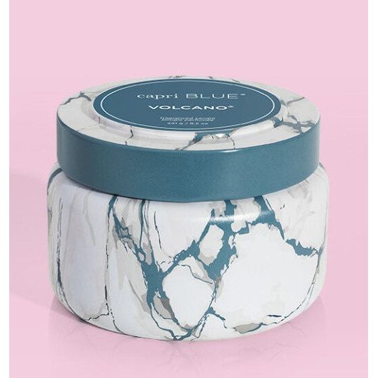 Capri Blue Modern Marble Travel Tin Candle - Volcano