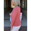 Kasie Relaxed Fit Long Sleeve Sweater - Coral Pink