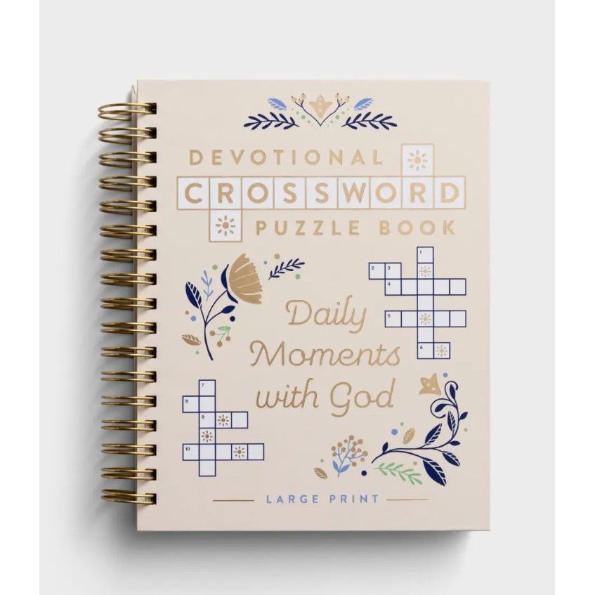 Devotional Crossword Puzzle Book: Daily Moments With God
