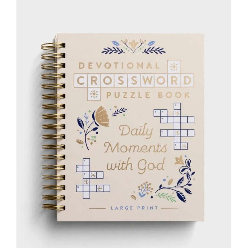 Devotional Crossword Puzzle Book: Daily Moments With God