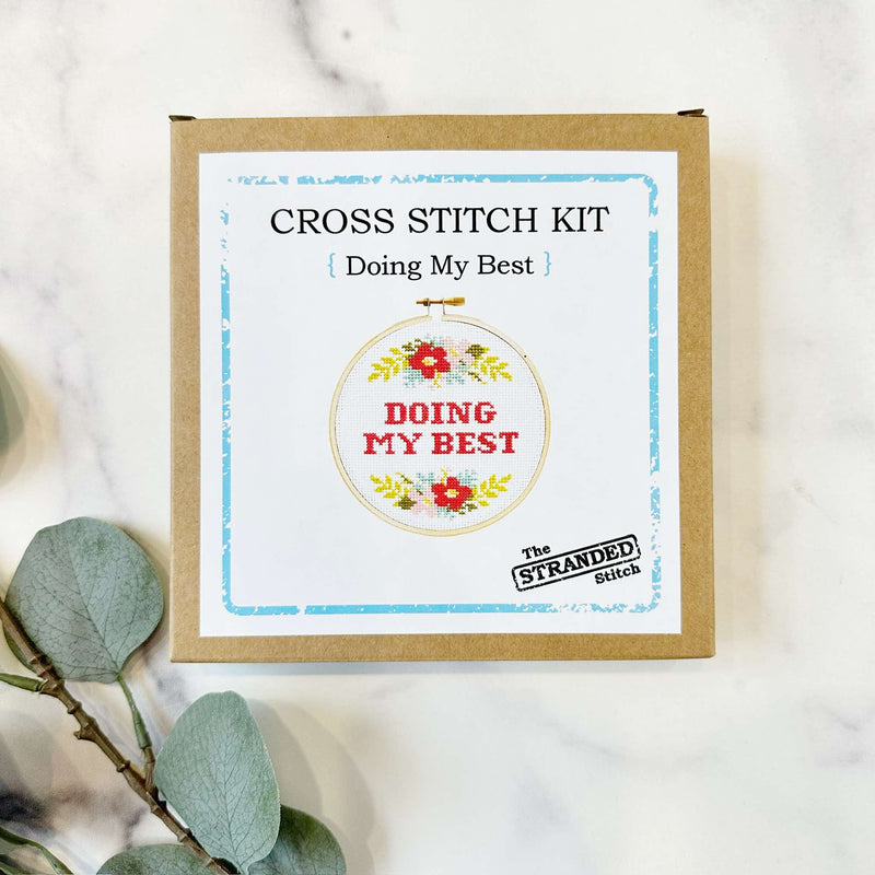 Doing My Best Cross Stitch Kit