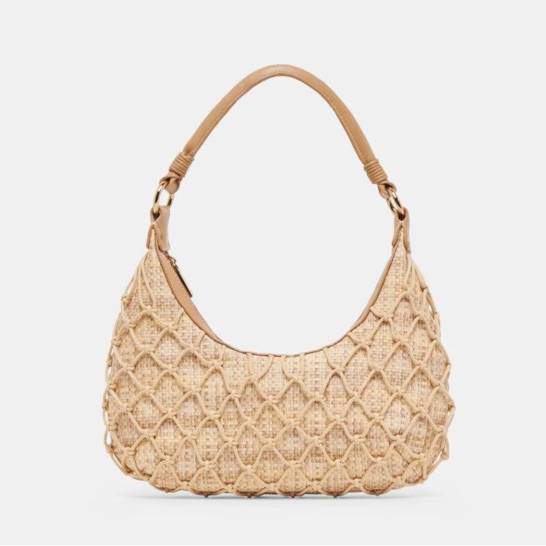 Dolce Vita Positano Shoulder Bag - Natural Raffia